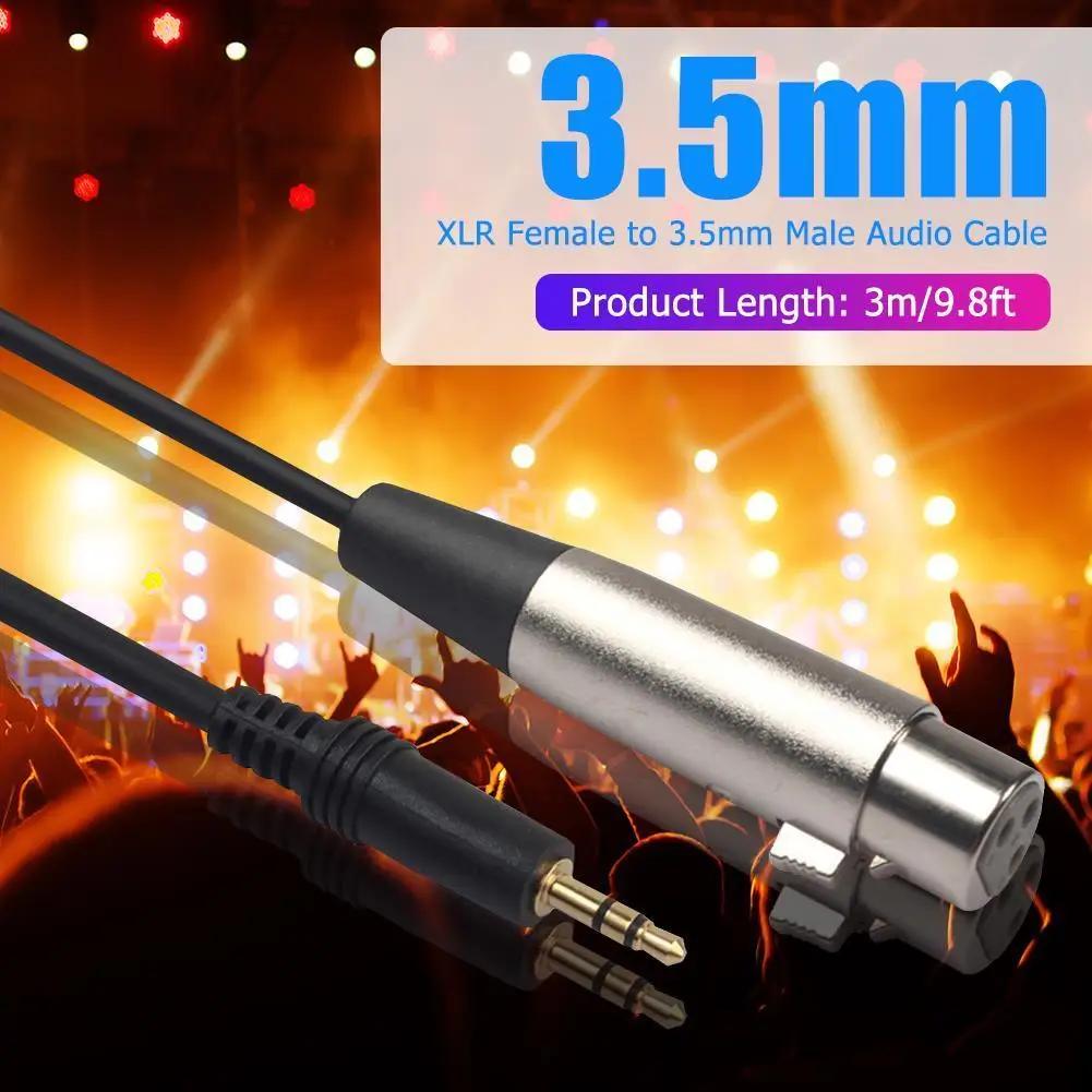 XLR  迡  1/8 TRS ׷ ũ,  ̺, 3m, 9.8ft, 3.5mm